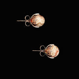 10mm crazy agate earrings(clip-on-option) - fasfas