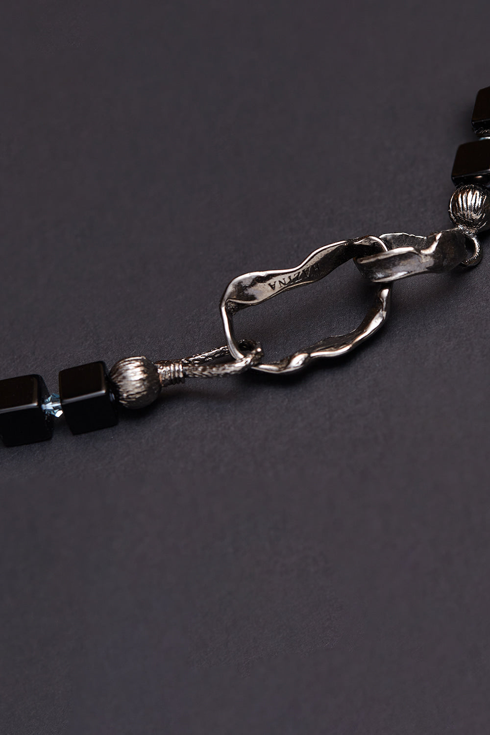 Simulated baroque pearl mix necklace - fasfas