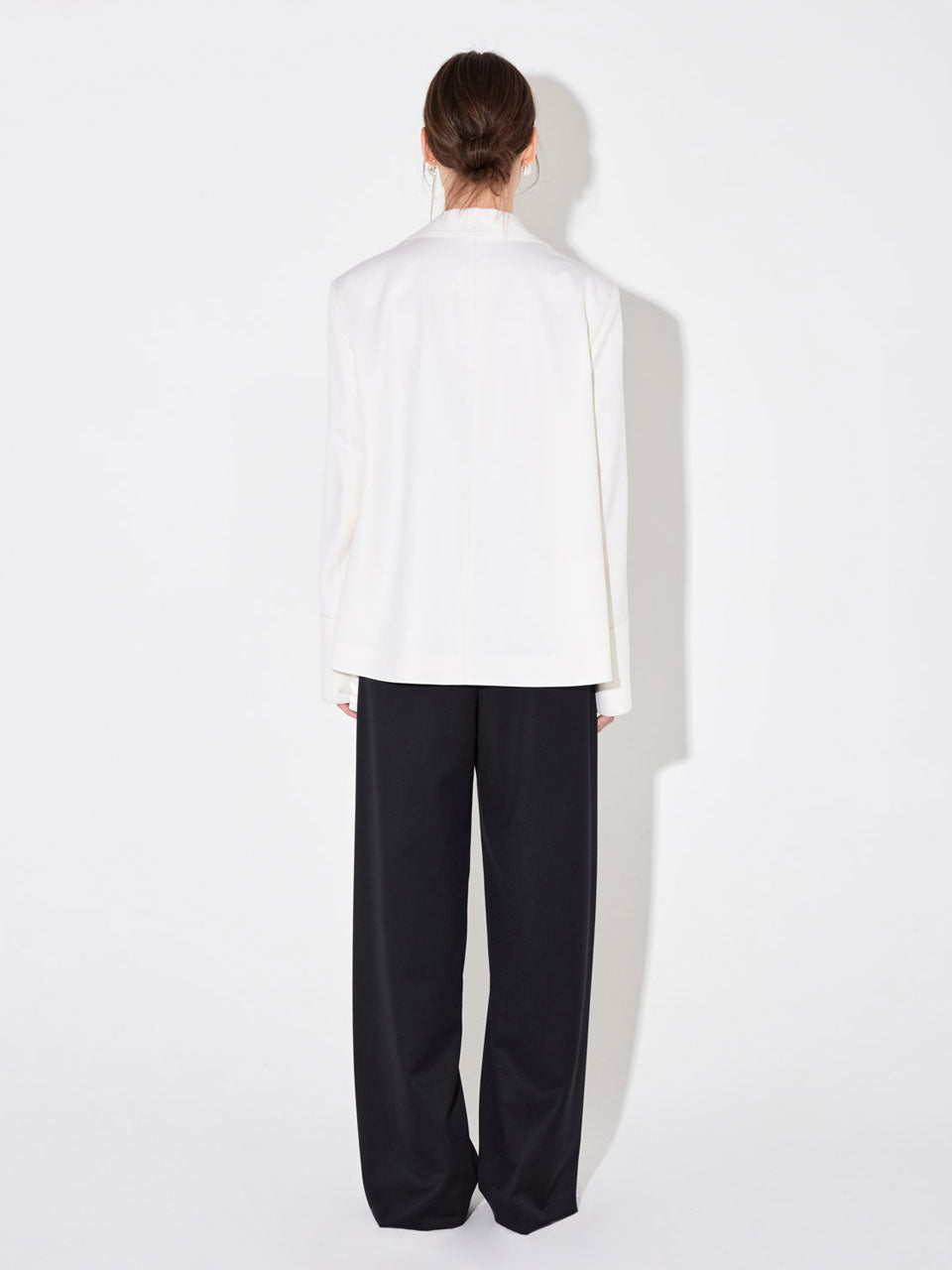 Lea pants with leather belt dark navy - fasfas