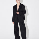 Marion asymmetrical relaxed jacket dark navy - fasfas