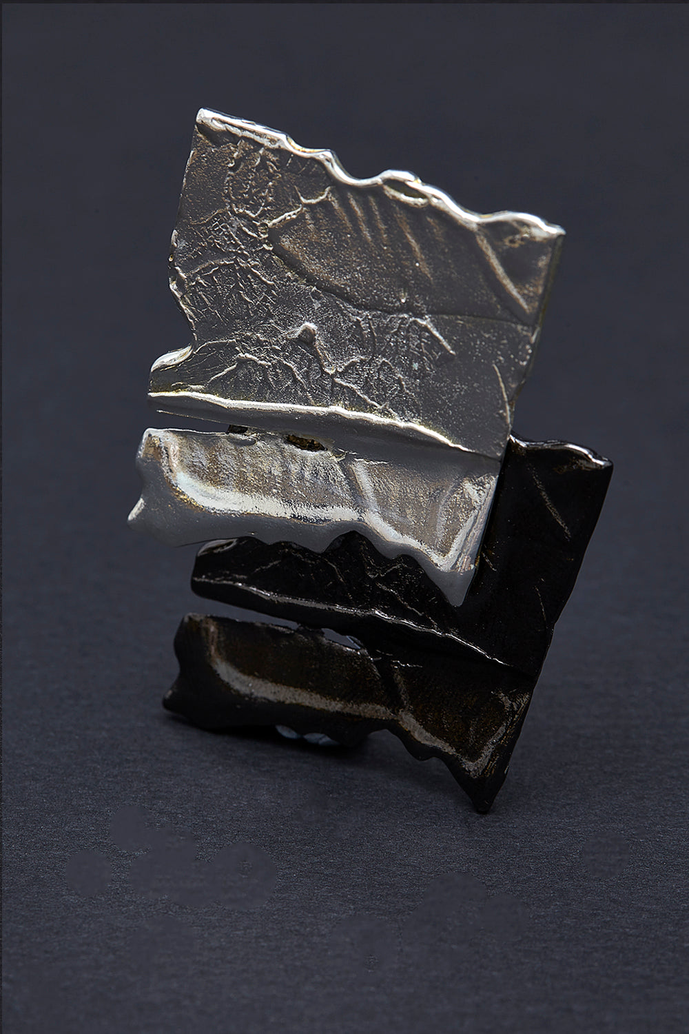 De twin silver brooch - fasfas