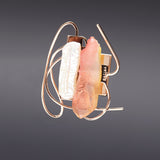 Dancing objet No.9 petit brooch peach - fasfas