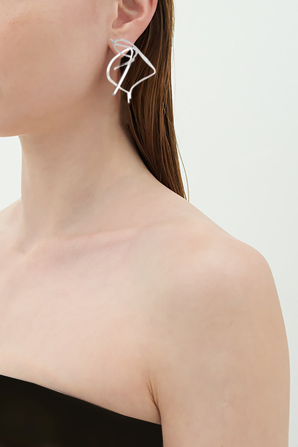 Dancing objet No.7 earrings - silver(clip-on earrings) - fasfas