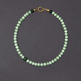 8mm green cats eyes necklace - fasfas