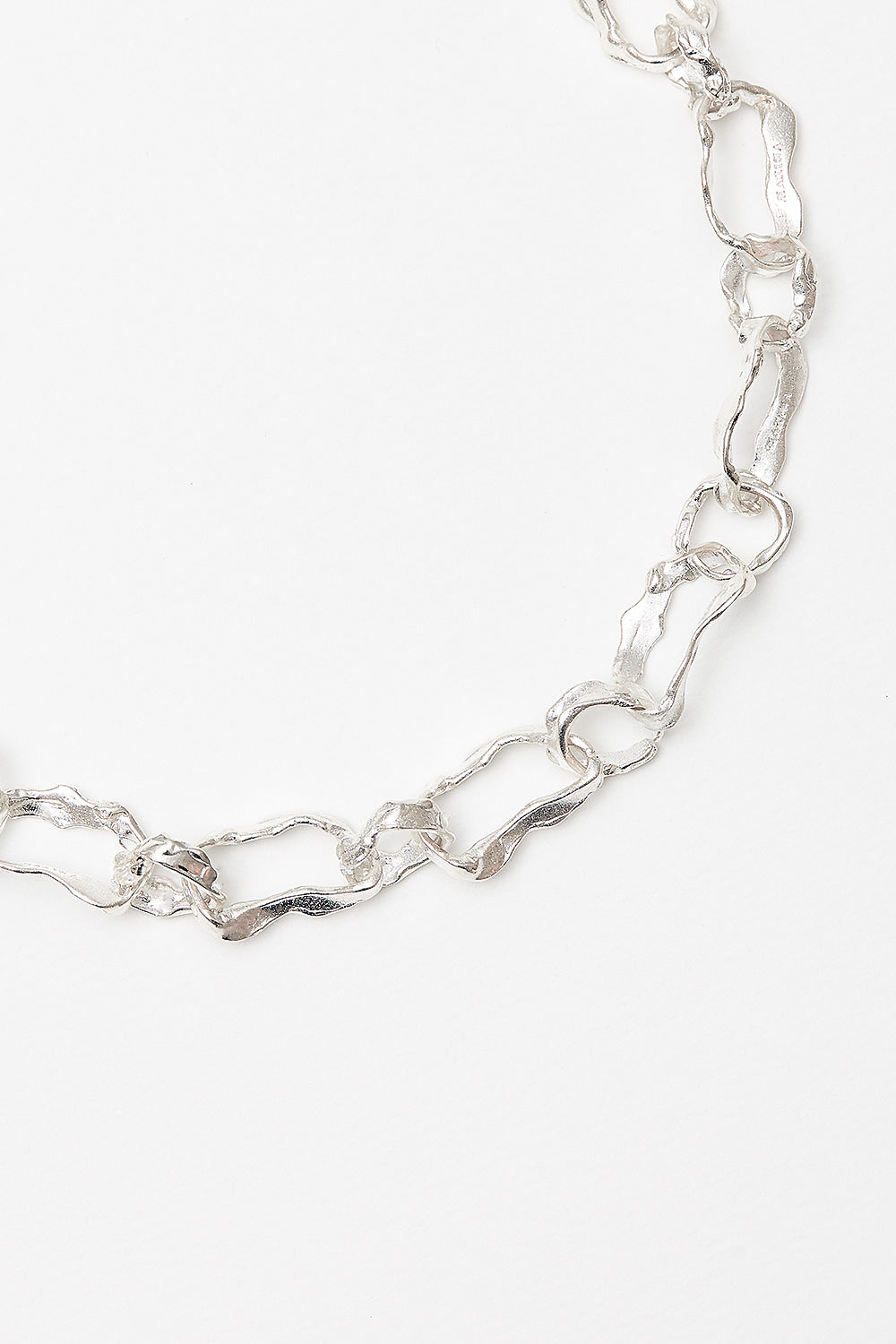 Silver de chain necklace - fasfas