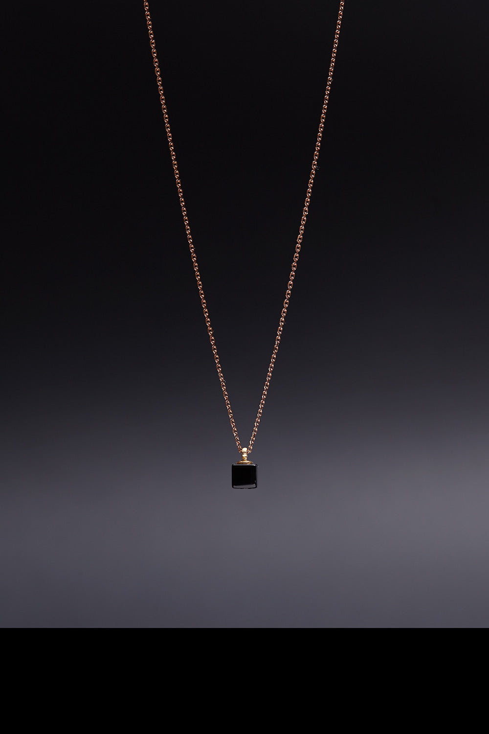 6mm cube onyx necklace - fasfas
