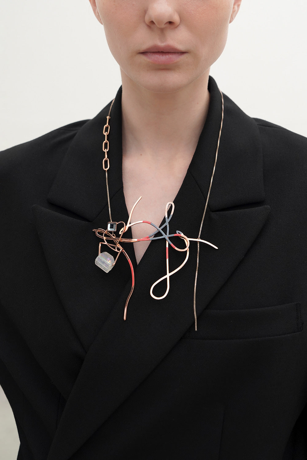 Dancing objet no.17 cross necklace - fasfas