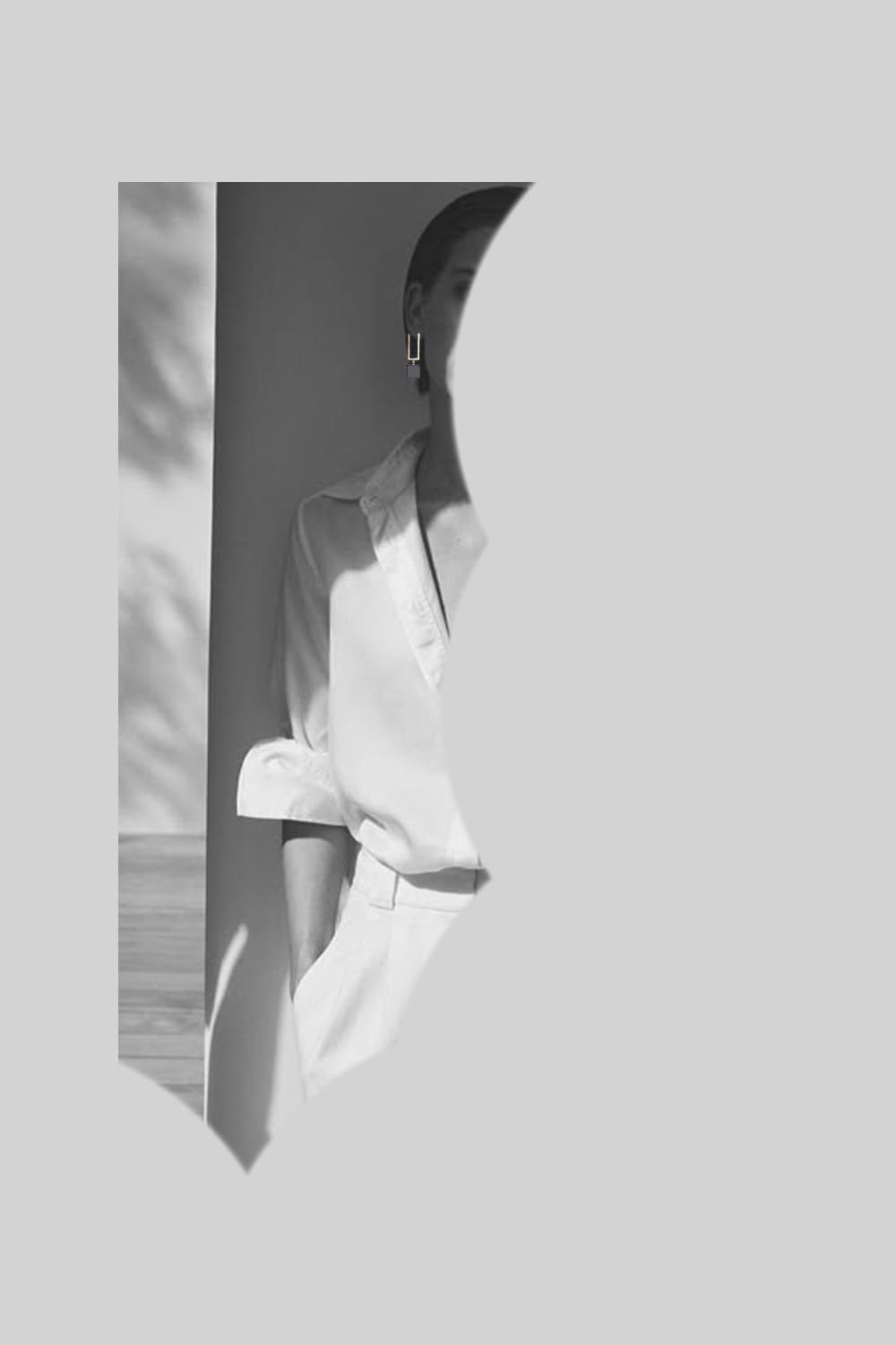 Onyx sqaure hoop earrings - fasfas