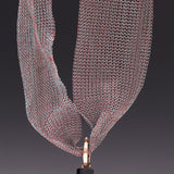 Amethyst mesh choker necklace - fasfas
