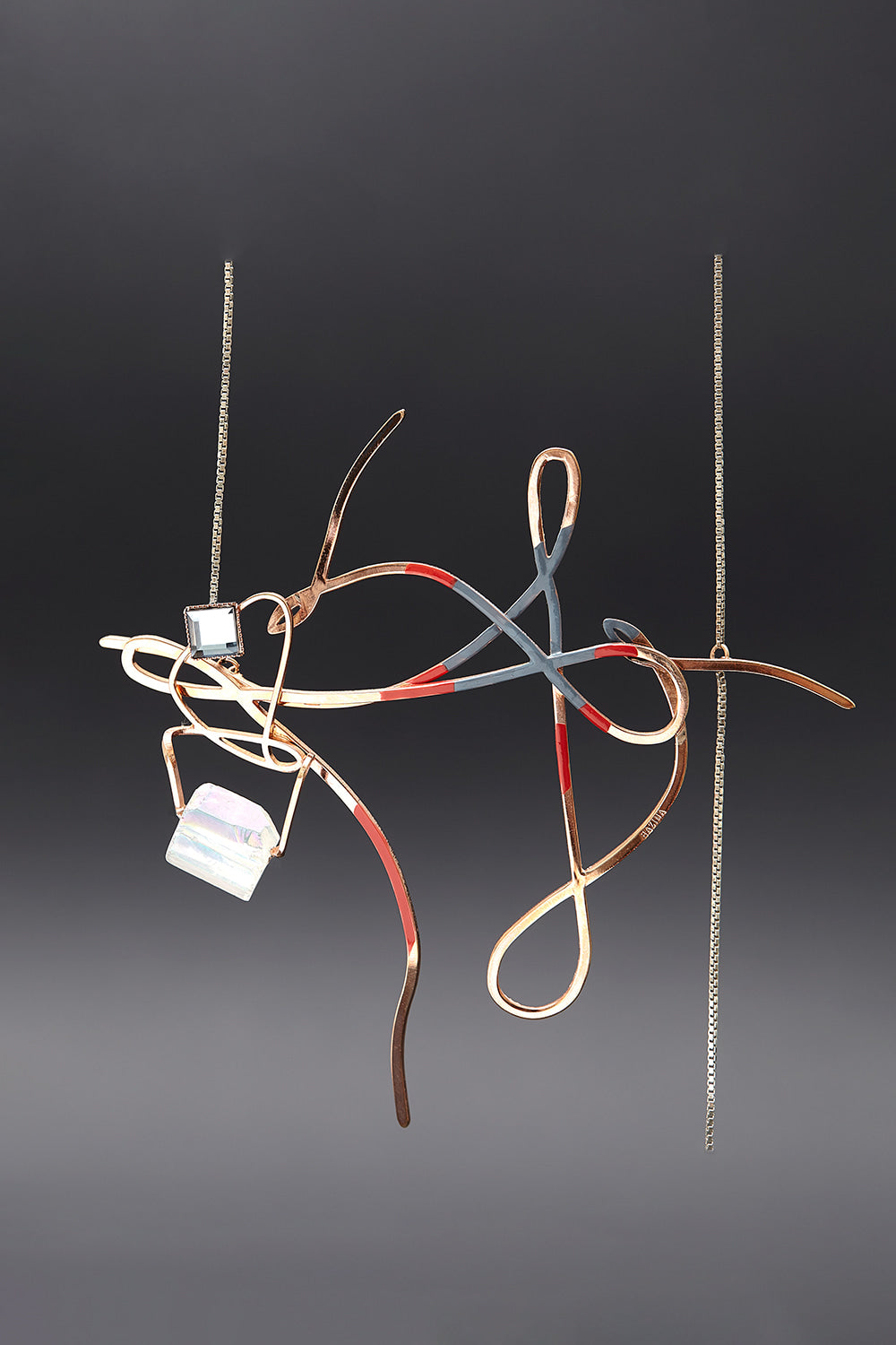 Dancing objet no.17 cross necklace - fasfas