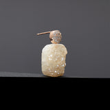 15mm beige druzy cubic earrings(clip-on-option) - fasfas