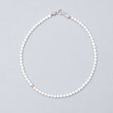 5mm texture white pearl necklace - fasfas
