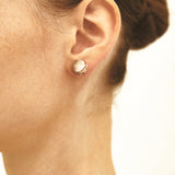 10mm crazy agate earrings(clip-on-option) - fasfas