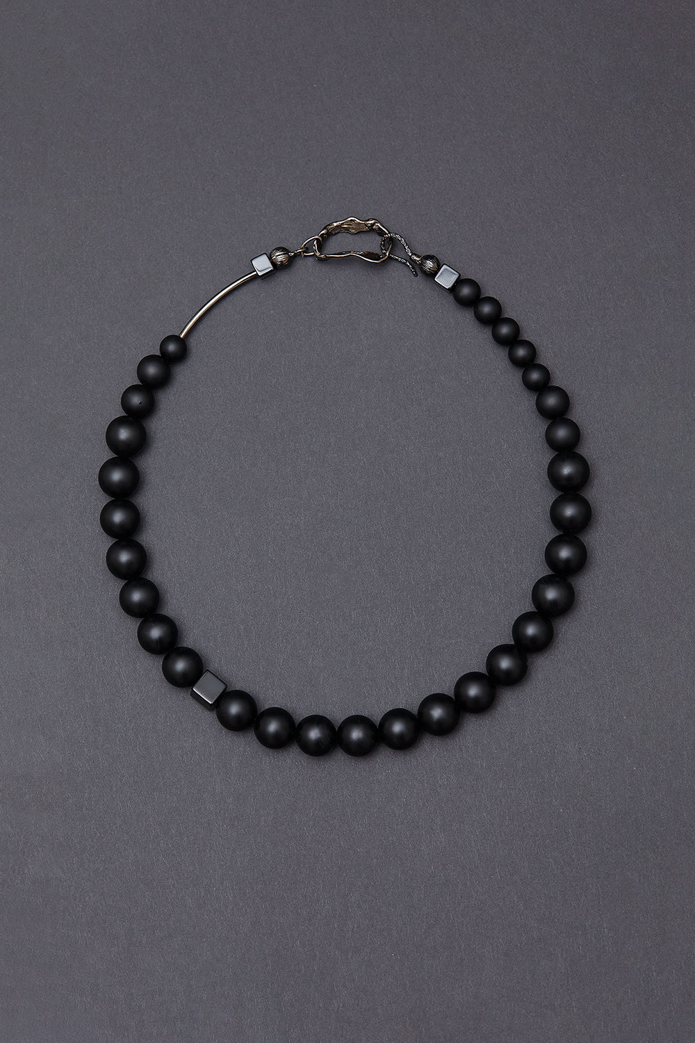 12mm matte onyx necklace - fasfas