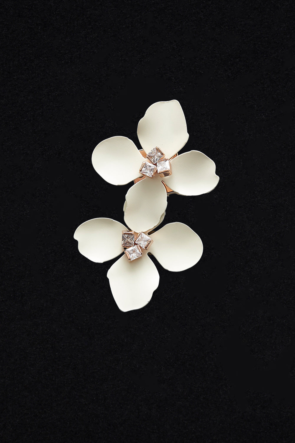 Fleur twin brooch Ivory - fasfas