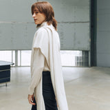 Italy cashmere 100% – basic handmade pullover ivory - fasfas