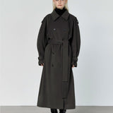 Lloyd oversized trench coat khaki - fasfas