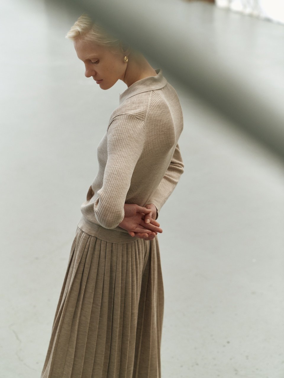 Plaets long pants beige - fasfas