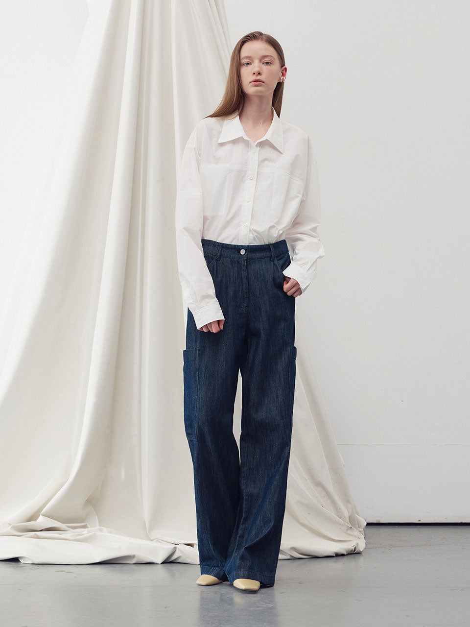 Denim cargo pants - fasfas