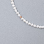 5mm texture white pearl necklace - fasfas