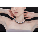10mm multi blue onyx necklace - fasfas