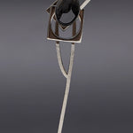 Onyx theoria brooch noir - fasfas