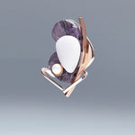 Dancing joli brooch purple - fasfas