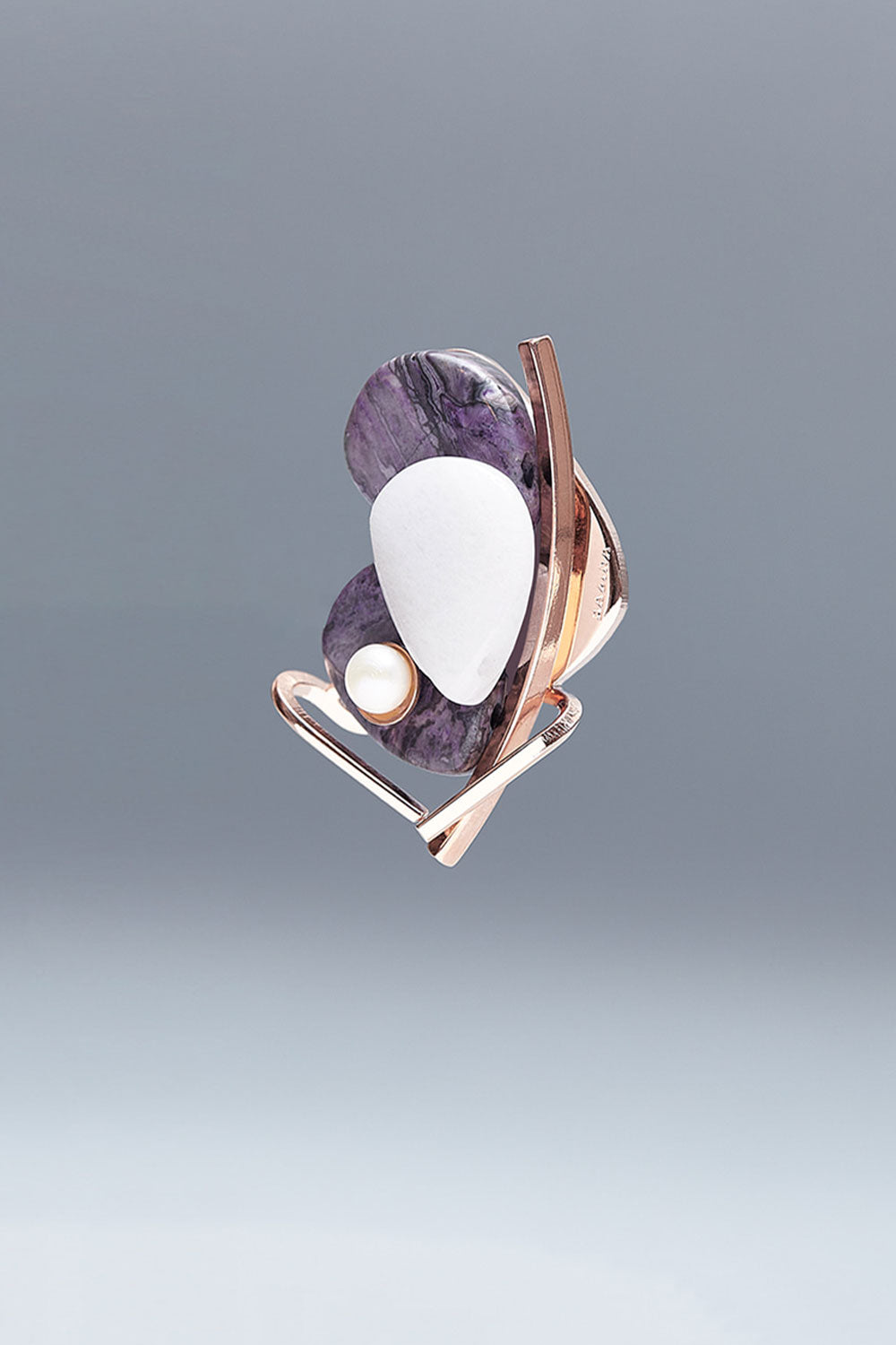 Dancing joli brooch purple - fasfas