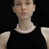 8mm lavender amethyst necklace - fasfas