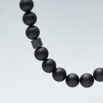 10mm matte onyx necklace - fasfas