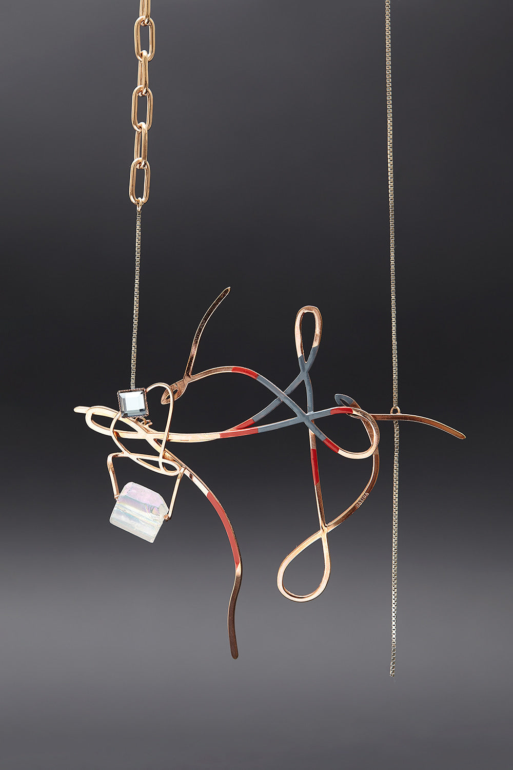 Dancing objet no.17 cross necklace - fasfas