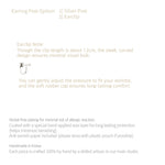 Natural crystal savanna earrings(clip-on earrings) - fasfas