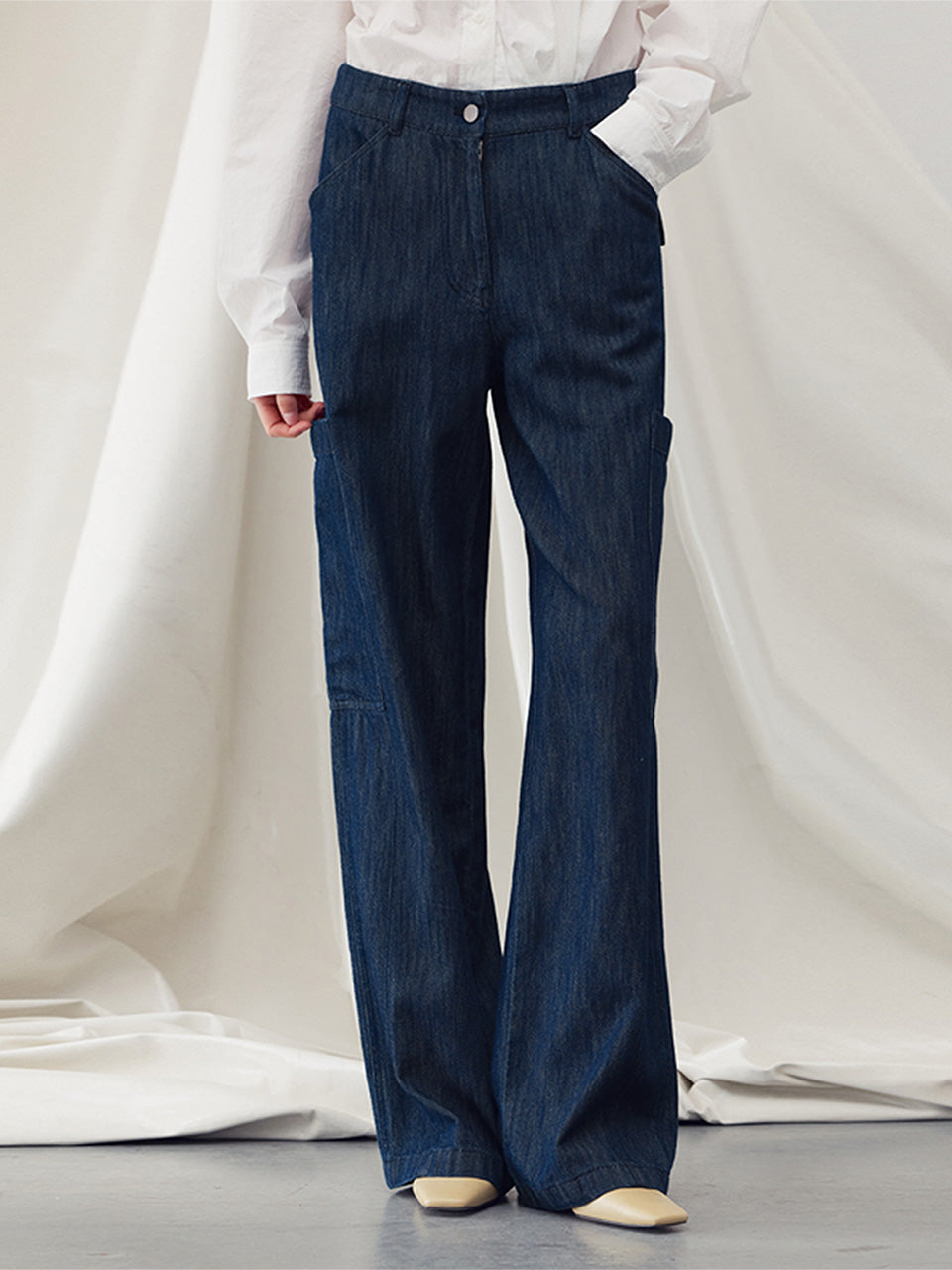 Denim cargo pants - fasfas