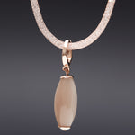 Slander peachmoonsone necklace - fasfas