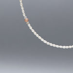 Petit freshwater pearl necklace (2.5mm twoedgy) - fasfas