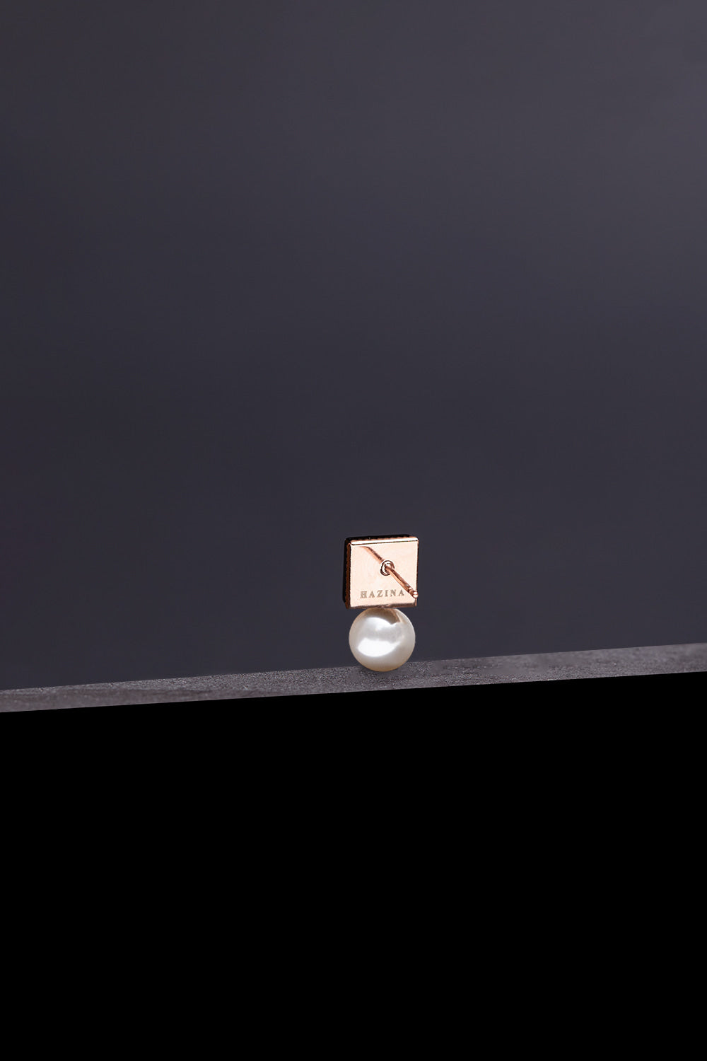 Dual onyx 8mm white pearl earrings(clip-on earrings) - fasfas
