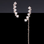 Etoile mismatched dramatic earrings rosegold - fasfas