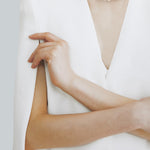 Crystal quaztz necklace (8mm) - fasfas