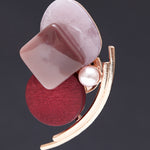 Mignon brooch burgundy - fasfas