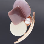 Mignon brooch+earrings set ivory - fasfas