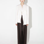 Vanessa straight pants dark brown - fasfas