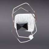Onyx geometric brooch - fasfas