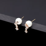 10mm white pearl core galaxy earrings(clip-on earrings) - fasfas