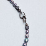 8mm deep blue freshwater pearl necklace - fasfas