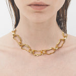 Gold de chain necklace - fasfas