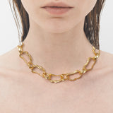 Gold de chain necklace - fasfas