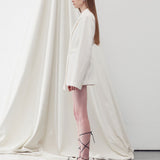 D-ring belted jacket Ivory - fasfas