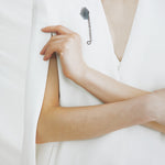 Labradorite safety pin brooch - fasfas