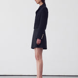 Pleated Mini Skirts black - fasfas