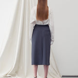 Side slited midi skirt - fasfas